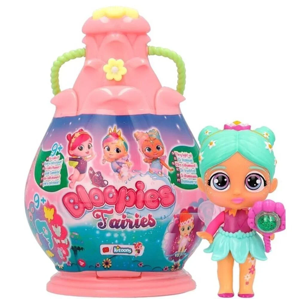 Bloopies Fairies 9+ Surprises And Surprise Doll Case Light Collectible Mini